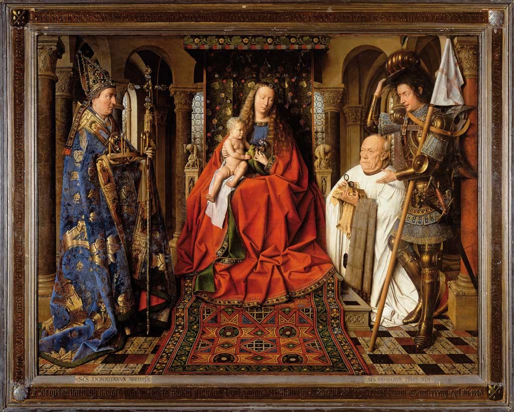Jan van Eyck: Madonna with Canon Joris van der Paele