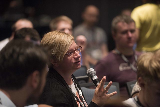Sandra Fauconnier at Wikimania 2015